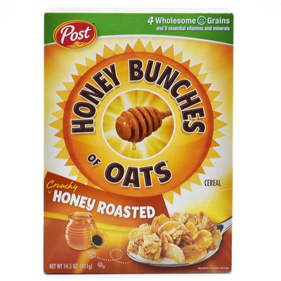 

Post Honey Bunches of Oats Crunchy Honey Roasted Cereal - 411g(14.5oz)(411 g, Box)