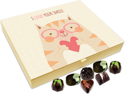 

Chocholik Gift Box - I Love Your Smile Chocolate Box - 20pc Truffles(240 g)