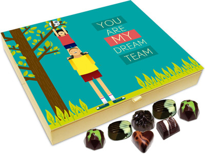 

Chocholik Gift Box - You Are My Dream Team Chocolate Box - 20pc Truffles(240 g)