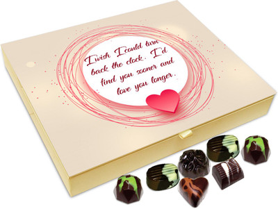 

Chocholik Gift Box - I wish I could turn back the clock. I'd find you sooner and love you longer Chocolate Box - 20pc Truffles(240 g)