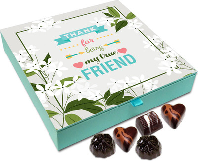 

Chocholik Gift Box - Thanks For Being My True Friend Chocolate Box - 9pc Truffles(108 g)