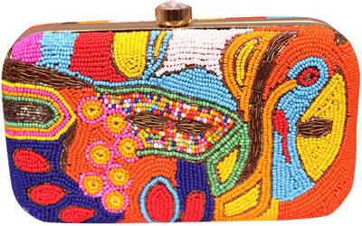 

liwa fashion Party Multicolor Clutch