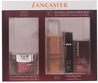

Lancaster 365 Skin Repair Set Of Day Cream, Cleansing Tonic, Serum And Eye Cream 163 Ml(Set of 4)