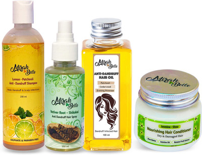 

Mirah Belle Naturals Anti-dandruff Gold Kit(Set of 4)