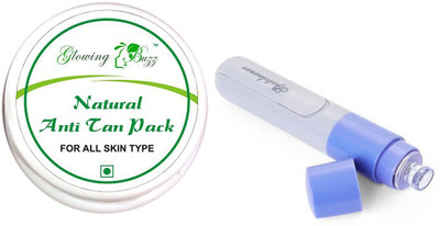 

Glowing Buzz Combo of Anti tan pack and Blackhead Remover facial pore cleaner(Set of 2)