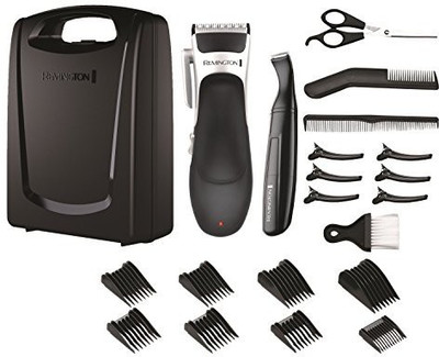 

Remington Hc366 Stylist Hair Clipper Set (Hair Clipper, Detail Trimmer, Scissors, Comb And Neck Brush), 25 Pieces - Black/Silver(Set of 25)
