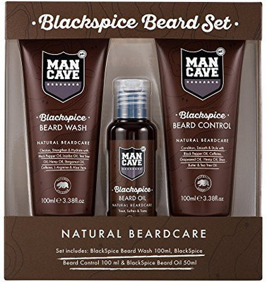 

ManCave Blackspice Beard Gift Set(Set of 3)