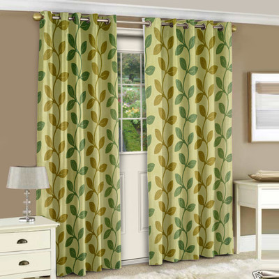 28% OFF on Story@Home 215 cm (7 ft) Polyester Door Curtain (Pack Of 2)(Printed, Green) 28% OFF on Story@Home 215 cm (7 ft) Polyester Door Curtain (Pack Of 2)(Printed, Green)