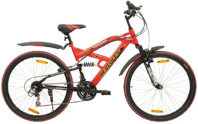 

HERCULES TOPGEAR TZ 120 26 T Mountain Cycle(18 Gear, Red, Black)