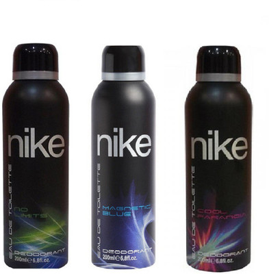 

Nike N150 No Limits & N150 Magnetic & Cool Paranoia Deodorant Spray - For Men(600 ml, Pack of 3)
