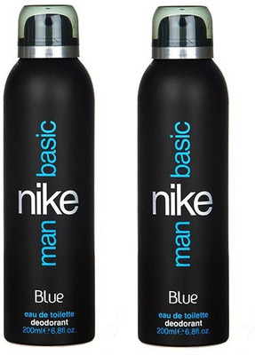 

Nike Basic Blue EDT Deodorant Spray - For Men(400 ml, Pack of 2)