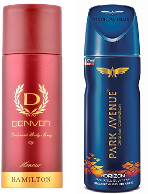 

Denver HORIZON & HONOUR Deodorant Spray - For Men(315 ml, Pack of 2)