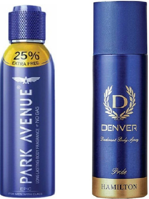 

Park Avenue EPIC & DENVER PRIDE Deodorant Spray - For Men(315 ml, Pack of 2)