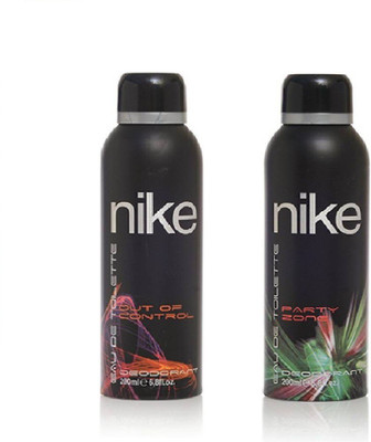 

Nike Out Of Control & Party Zone Deodorant Spray - For Men(400 ml, Pack of 2)