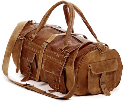 

Pranjals House leather duffle bag Travel Duffel Bag(Multicolor)