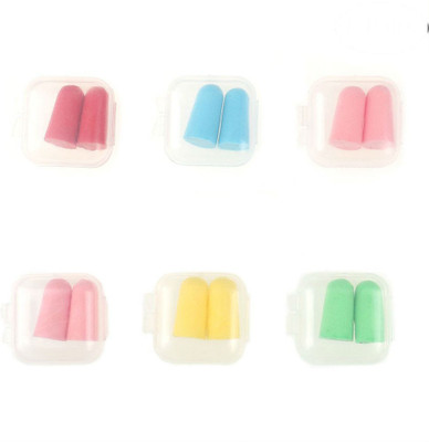 

Shrih Soft Foam Ear Plugs Sleeping - 6 Pair Ear Plug(Multicolor)