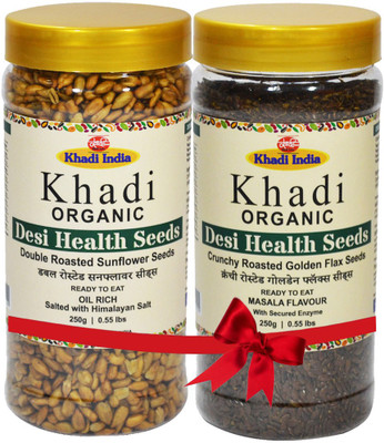 

Khadi Sunflower Seeds, Golden Flax Seeds(250.0 g, Pack of 2)