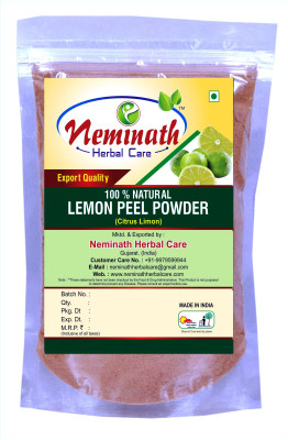 

Neminath Herbal Care Lemon Peel (Citrus Limon) Powder For Perfect Oil Balance Naturally (100Grams)(100 g)