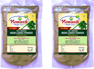 Neminath Herbal Care Neem Leaves (Azadirachta Indica) Powder For Pimple Free Clear Skin Naturally (Pack Of 2)(200 Grams)(200 g) Flipkart