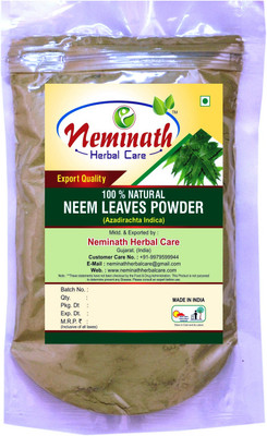 

Neminath Herbal Care Neem Leaves (Azadirachta Indica) Powder For Pimple Free Clear Skin Naturally (100Grams)(100 g)