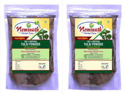 

Neminath Herbal Care Tulsi Leaves (Ocimum Sanctum) Powder For Problem Free Skin Naturally (Pack Of 2) (200 Grams)(200 g)
