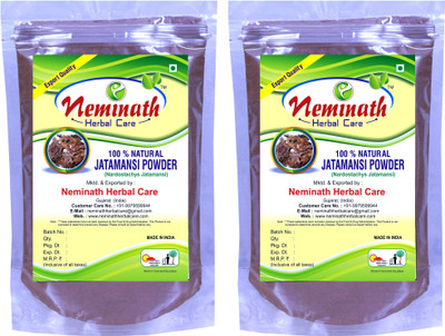 

Neminath Herbal Care Jatamansi Root (NARDOSTACHYS JATAMANSI) Powder for REJUVENATING HAIR ROOTS NATURALLY (PACK OF 2) (454g)(454 g)