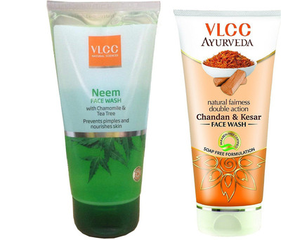 

VLCC Neem face wash 150ml + Chandan kesar face wash 100ml Face Wash(250 ml)