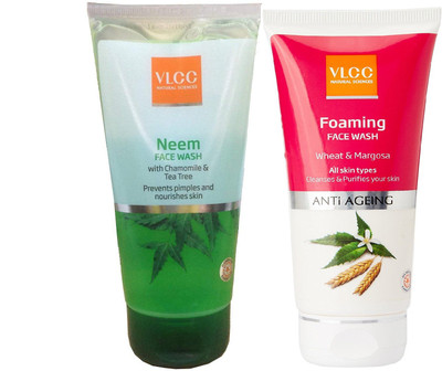 

VLCC neem face wash 150ml + Foaming face wash 100ml Face Wash(250 ml)