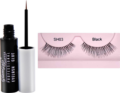 

GlamGals Stylish Eye Lashes with Glue Transparent 6.5 ml(Pack of 1)