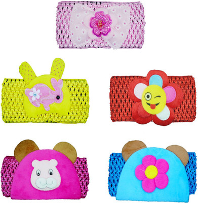 

Netboys Crochet Cutwork Flower Baby Headband ( Red, Blue, Baby Pink, Yellow, Pink ) 5 Pcs Set Head Band(Multicolor)
