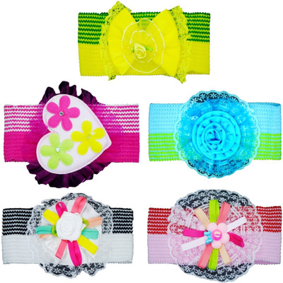 

FAVINO Flower Baby Headband Head Band(Multicolor)