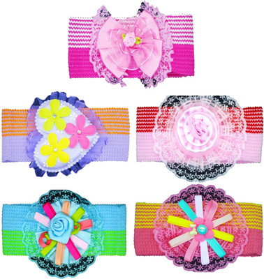 

FAVINO Flower Baby Headband Head Band(Multicolor)