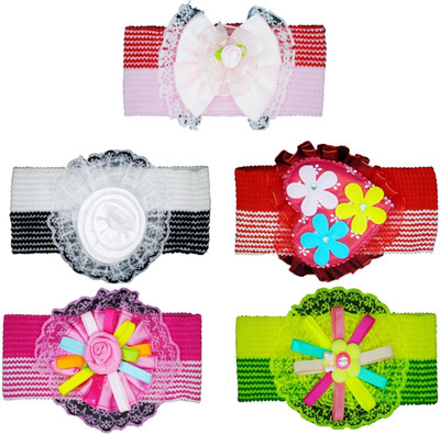 

FAVINO Flower Baby Headband Head Band(Multicolor)