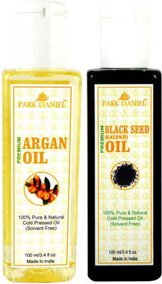 

Park Daniel Premium Argan oil and Blackseed oil combo of 2 bottles of 100 ml (200ml) Hair Oil(200 ml)