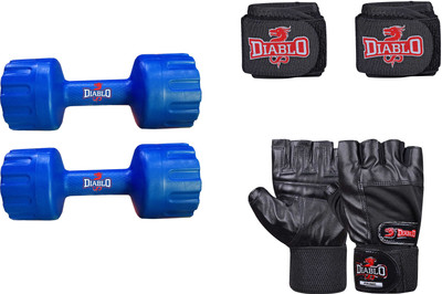

DIABLO Dumbbells Of 5 KG Pair Combo Set Gym & Fitness Kit