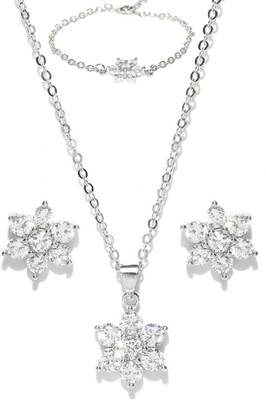 

You Bella Alloy Jewel Set(Silver)