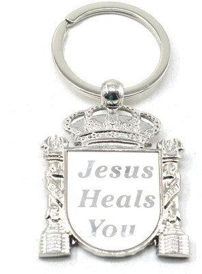faynci Jesus Heals You Key ring Key chain Faith Religious Gift/Friendship Gift Key Chain
