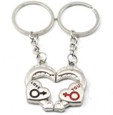 faynci Love You Romantic Couple Key Chain for Gifting for Valentine Day/Birthday/Friendship Day Key Chain