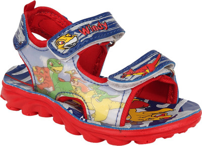 

WINDY Boys & Girls Velcro Flats(Red