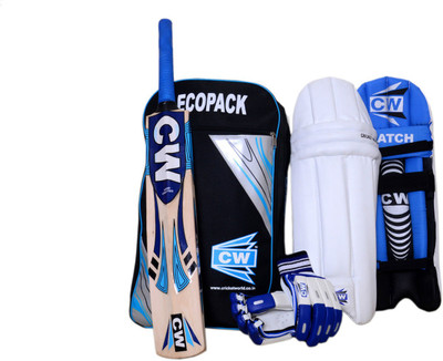 

CW Junior/Small Boys/Child/ Kids Economy Ecopak Match Smasher Sports Four (4) Vital Item 13+Year (Full Size Senior) [Kashmir Willow Bat+Match Leg Guards+ Batting Hand Gloves +Ecopak Shoulder Carry Duffel Back Bag ]Under One Cricket Batting Kit Set Great B