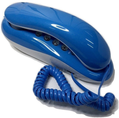 

Lemish KX-T333 CID Landline Caller ID Phone Telephone Corded Phone for Office and Home Purpose-Blue color Corded Landline Phone(Blue)