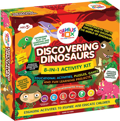 

Genius Box Learning and Educational Toys for Children: Discovering Dinosaurs Activity Kit / Educational Kit / Learning Toy / STEM (Multicolor)(Multicolor)