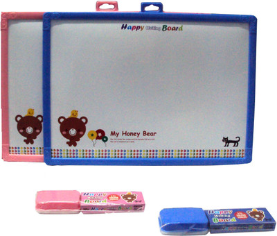 

Parteet Educational Combo Pack of 2 Big Two in One Slate with White & Black Board for Kids(Multicolor)