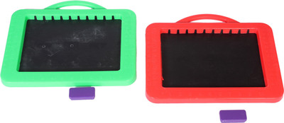 

Parteet Educational Writing and Drawing Slate with chalk and Duster for Kids (Combo Pack Of 2Pcs)(Multicolor)