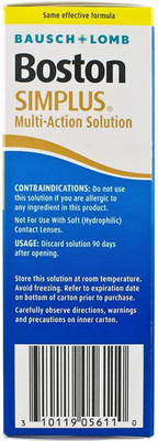

Bausch & Lomb Boston Simplus Multi-Action Solution For Rigid Permeable (105 ml)(105)