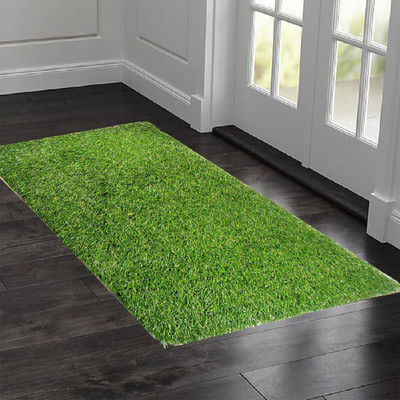 KUBER INDUSTRIES Plastic Door Mat(Green, Large)