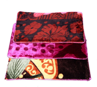 KUBER INDUSTRIES Microfiber Door Mat(Multicolor, Free, Pack of 3)