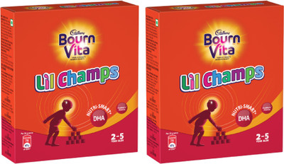 Bournvita Little Champs Pro-Health Chocolate Health Drink, Refill (Pack of 2) 400 g(Pack of 2)