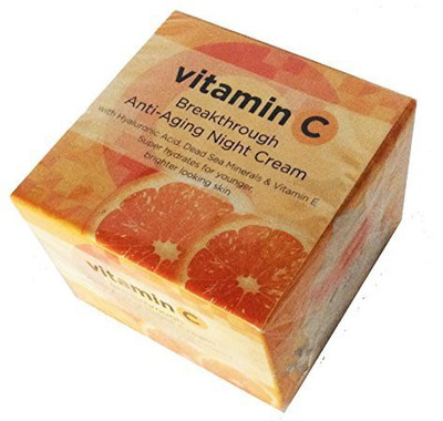 

Vitamin C AntiAging Night Cream With Hyaluronic Acid Dead Sea Minerals & Vitamin E(49.98 ml)