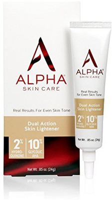 

Alpha Skin Care Dual Action Skin Lightener Hydroquinone Glycolic Aha Real Results For Even Skin Tone Parabenfree(25.14 ml)